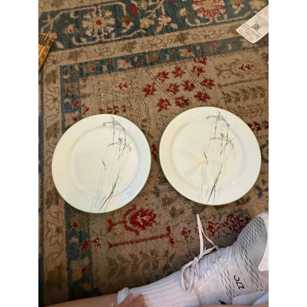 Corelle Plates Corning Shadow Iris Dinner Plates Bread Set of 2 - Picture 5 of 6